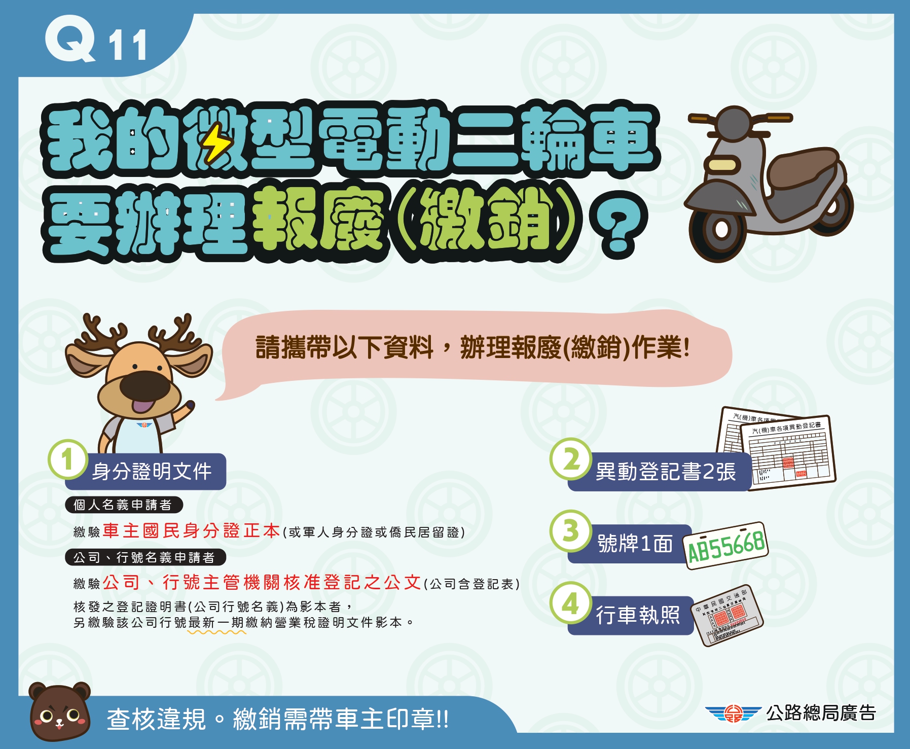11.辦理報廢(繳銷)