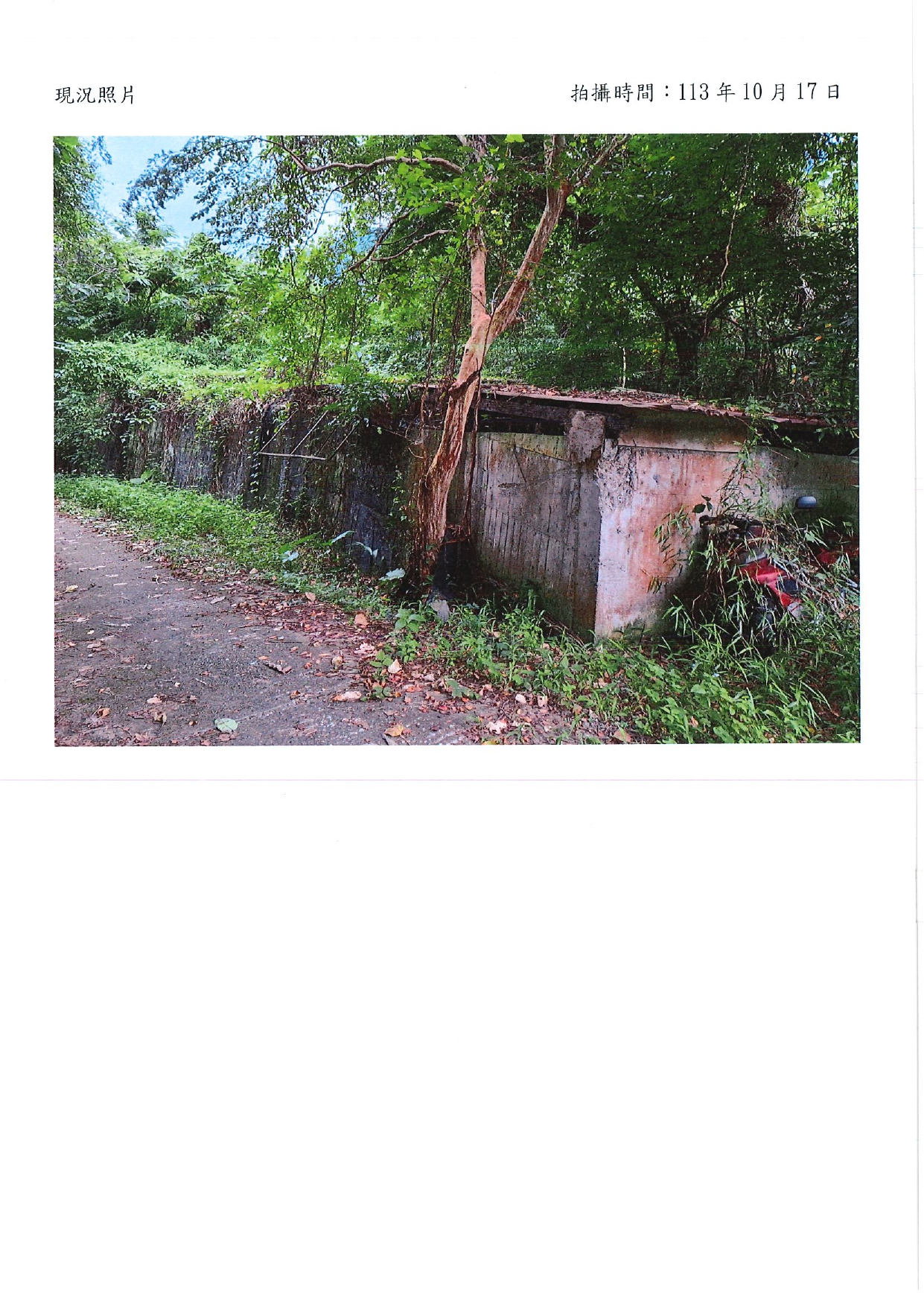 花蓮縣萬榮鄉支亞干段12地號計1筆國有原住民保留地無權占用排除案，茲檢附無權占用騰空返還照片