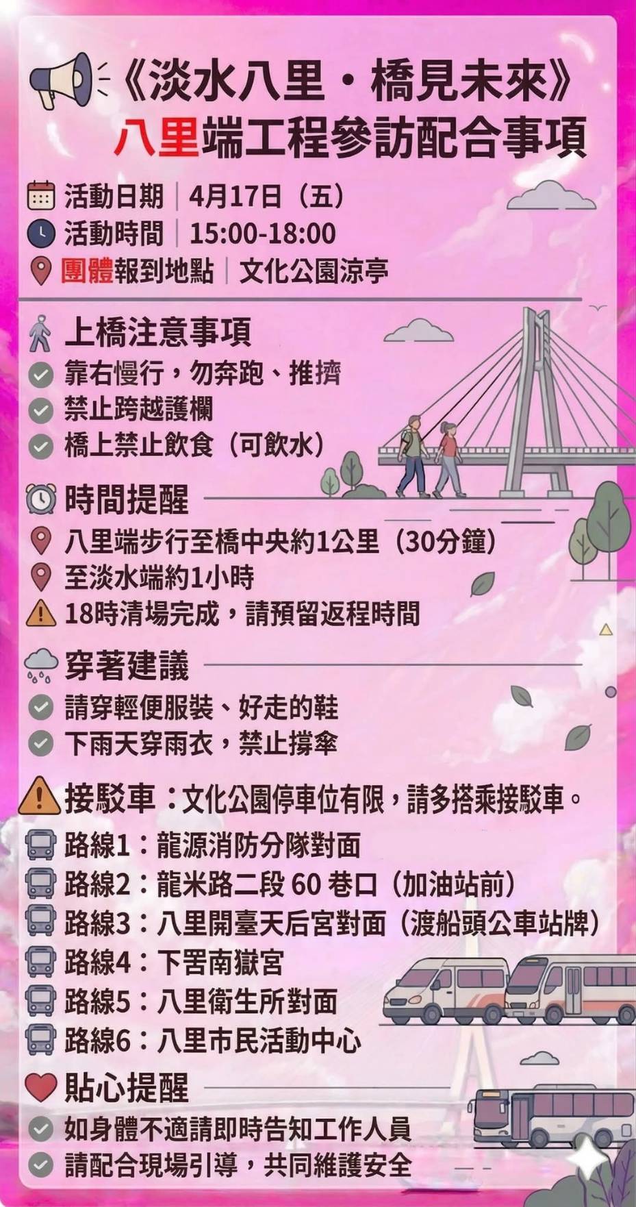 八里端工程參訪配合事項