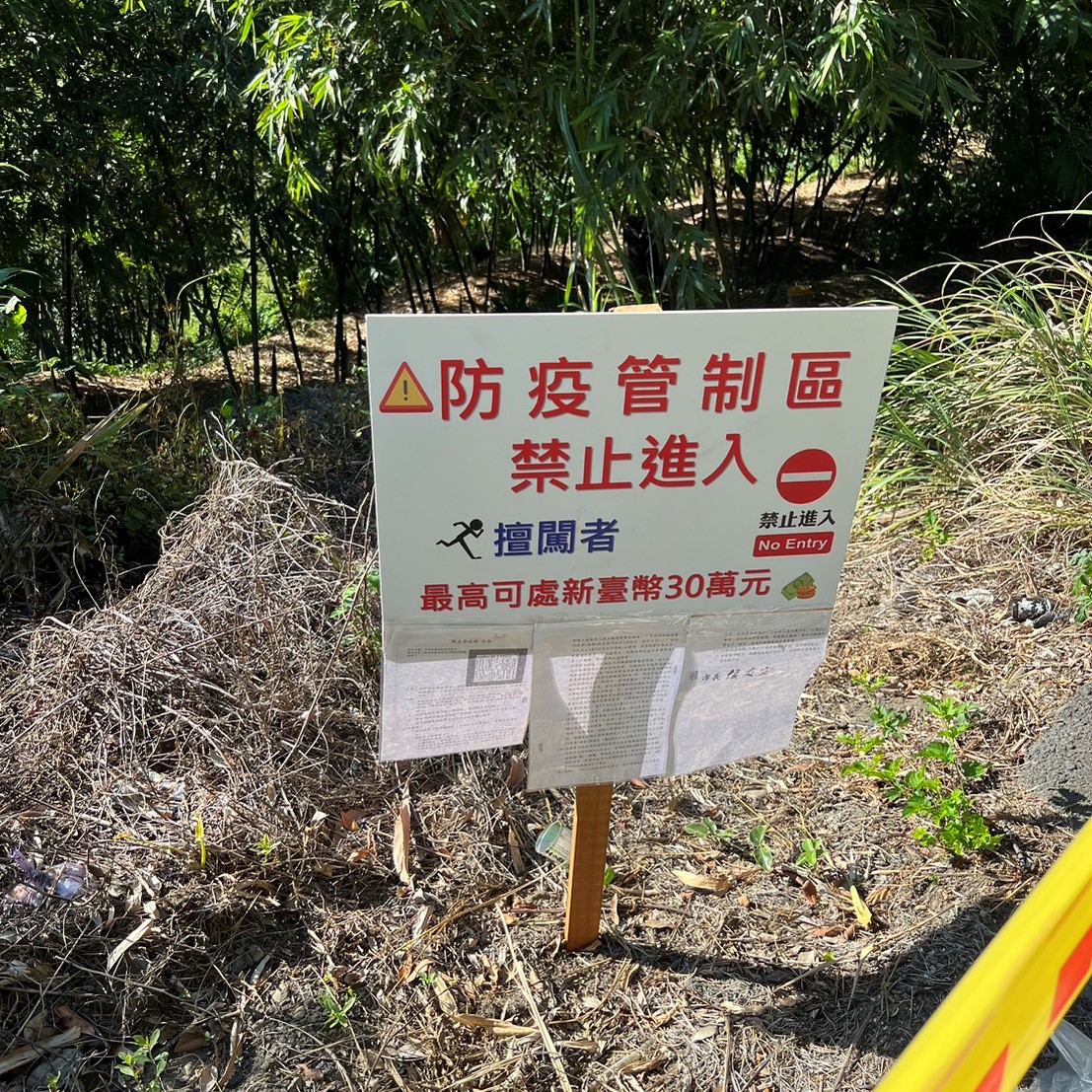 八里長坑道筍園及五股德音筍園區已列為高風險場域管制-1